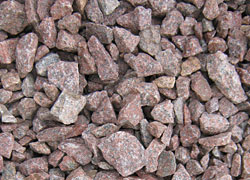 Large Ruby Red Granite (Covers 110 Sq Ft at 2'' Depth per Ton)